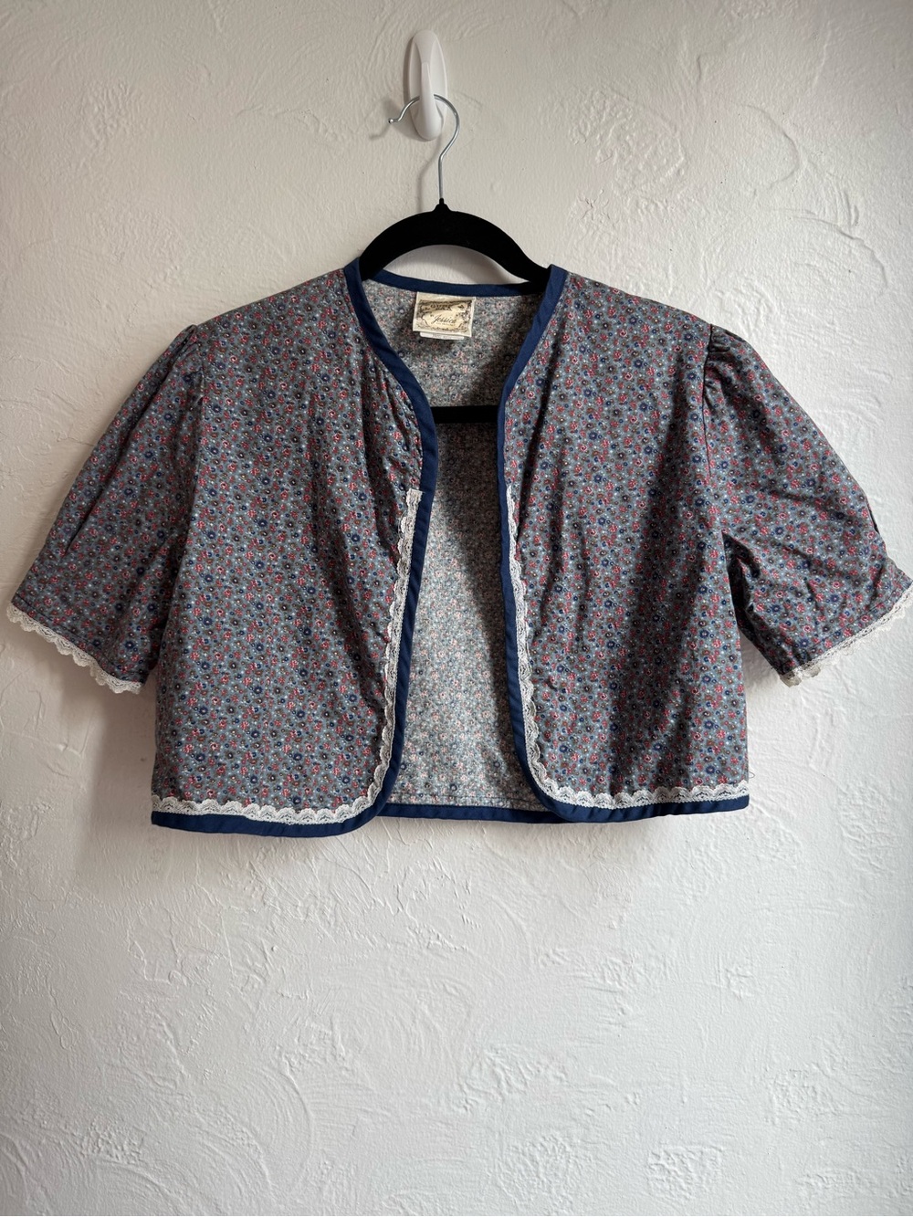 Vintage 1970s Gunne Sax Calico Floral Midi Dress and Matching Bolero Set - Picture 9 of 11